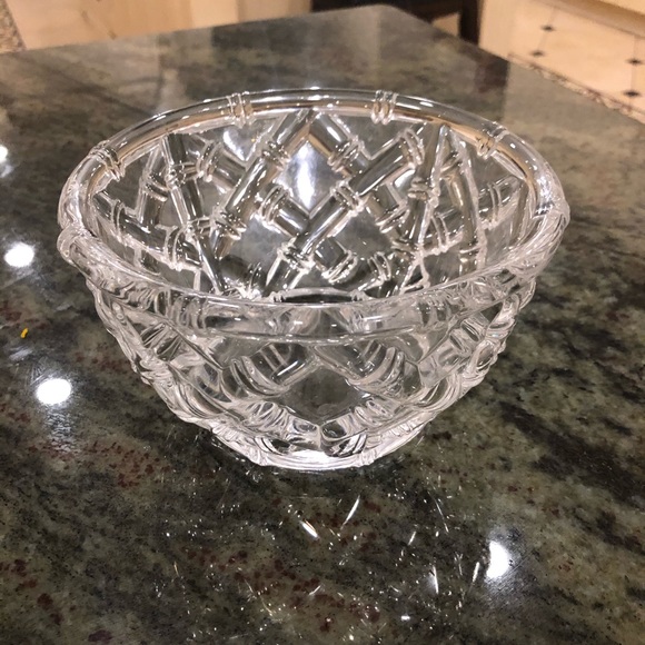 Tiffany & Co. | Dining | Tiffany Co Crystal Bamboo Basket Weave 6 Tiffany & Co. | Dining | Tiffany Co Crystal Bamboo Basket Weave 6